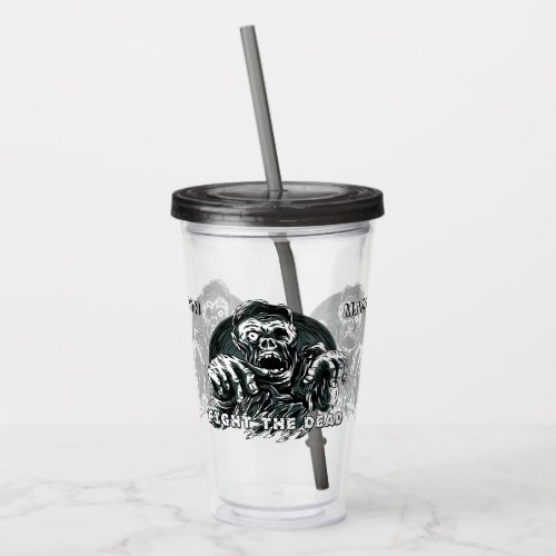 Custom name Fight the Dead Zombie tumblers