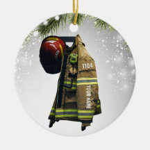 Custom name firefighter gift fire and rescue red