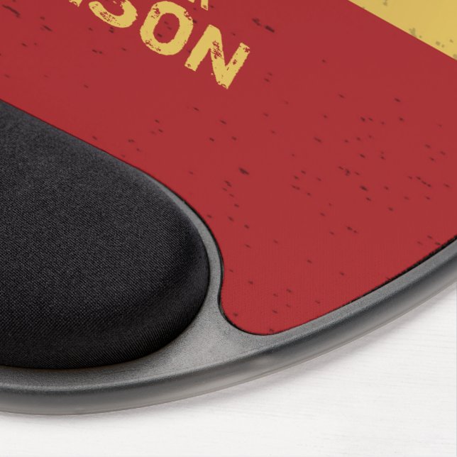 Custom Name, Firefighter Hero Gel Mouse Pad (Right Side)