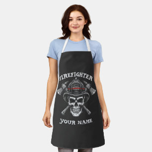 Custom Name Firefighter Wife Apron