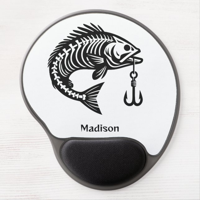Custom Name Fish Gel Mouse Pad (Front)