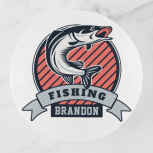 Custom name Fisher trinket tray