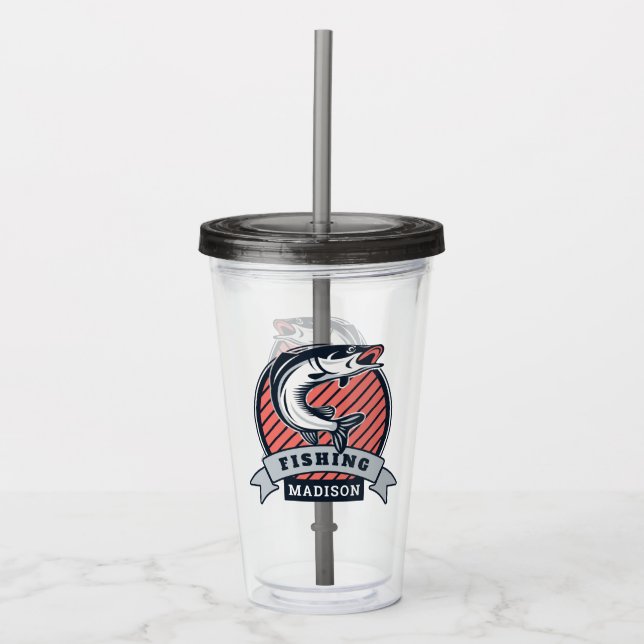 Custom name Fisher tumblers (Front)