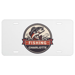 Custom Name Fishing License Plate