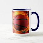 Custom Name Flaming Basketball