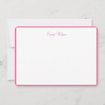 Custom Name Flat Note Card by photographybydebbie at Zazzle