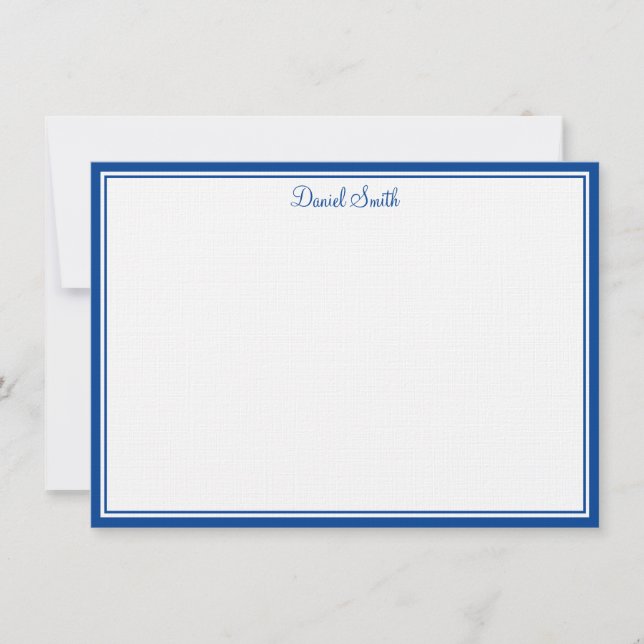 Custom Name Flat Note Card (Front)