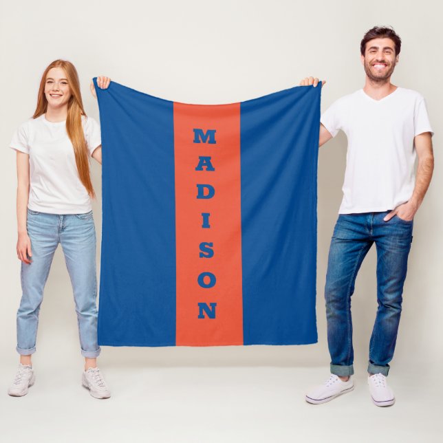 Custom name fleece blanket (In Situ)