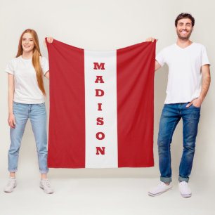 Custom name fleece blanket