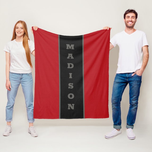 Custom name fleece blanket (In Situ)