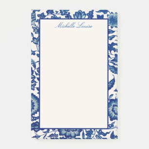 Custom Name Floral Flat Post-Its Post-it Notes