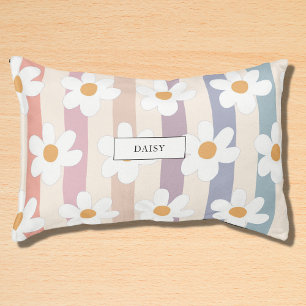 Custom Name Floral Pet Bed