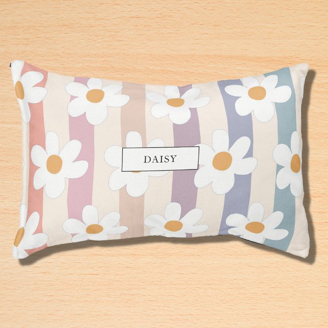 Custom Name Floral Pet Bed (Creator Uploaded)