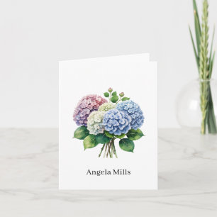 Custom Name Folded Note Card
