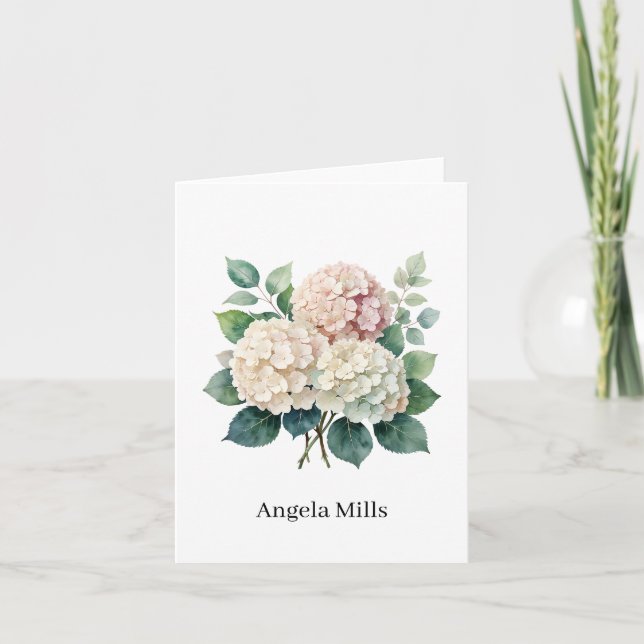 Custom Name Folded Note Card (Front)