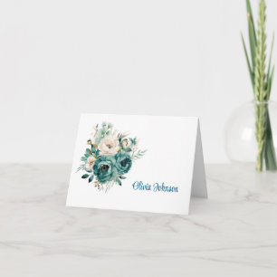 Custom Name Folded Note Cards