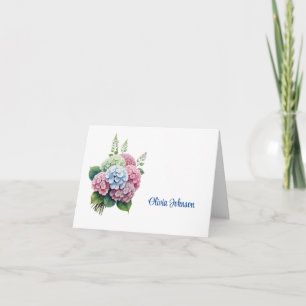Custom Name Folded Note Cards
