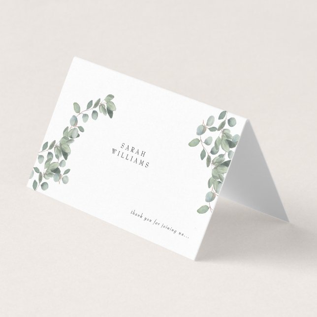 Custom Name Foliage Thank You Wedding (Front)