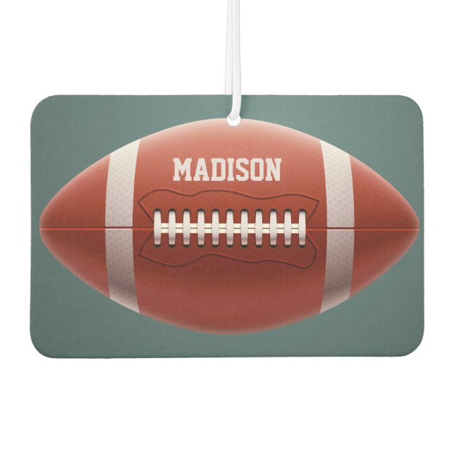 Custom name Football Air Freshener (Front)