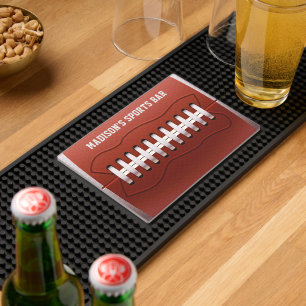 Custom name Football Bar Mat