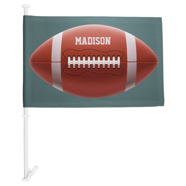 Custom name Football Car Flag (Front)