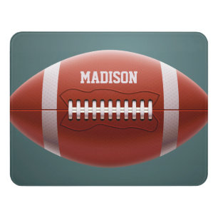 Custom name Football Door Sign