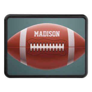 Custom name Football Hitch Cover