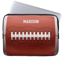 Custom name Football laptop sleeves
