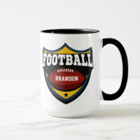 Custom name Football Logo mugs