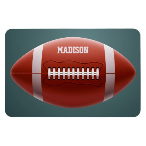 Custom name Football magnet
