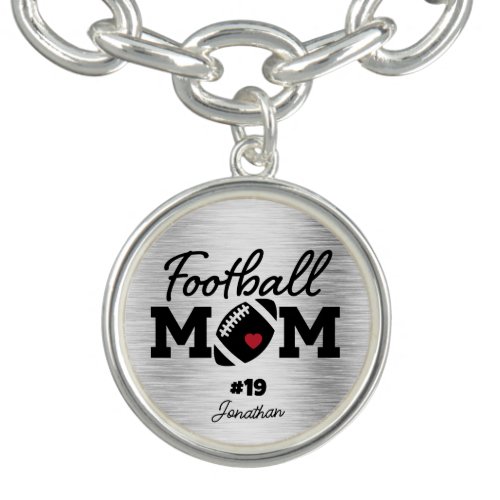 Custom Name Football Mom Bracelet