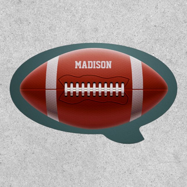 Custom name Football Patch (Front)