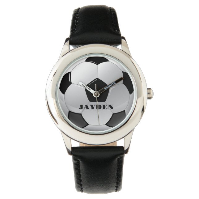 Custom Name Football Personalized Boys Watch (Front)