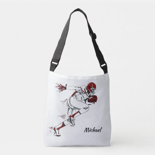 Custom name Football Player bags