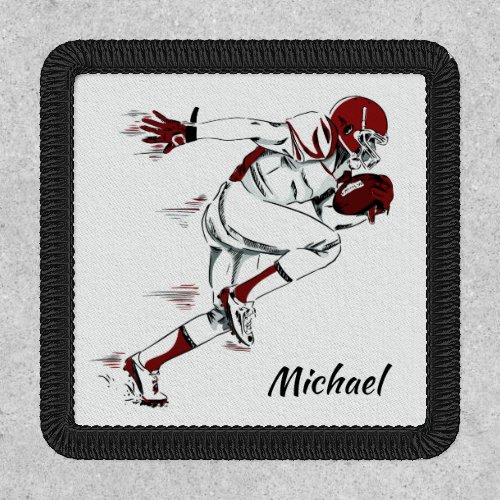 Custom name Football Player Patch