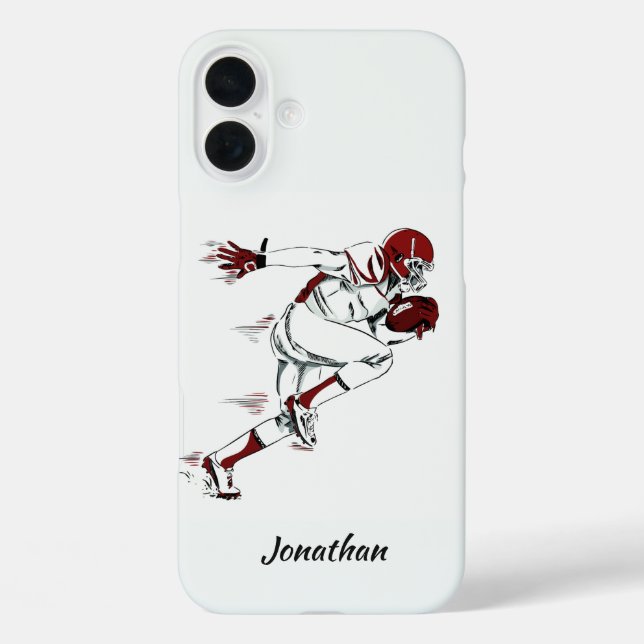 Custom Name Football Player phone cases (Back)