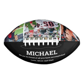 Custom Name Football Player Photo Collage