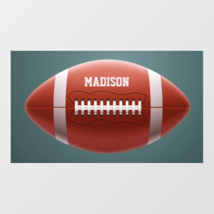 Custom name Football Wall Decal