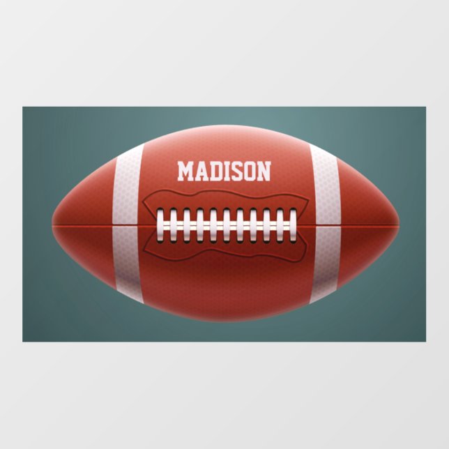 Custom name Football Wall Decal (Front)