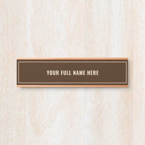 Custom Name Framed Door Sign Your Colors and Font