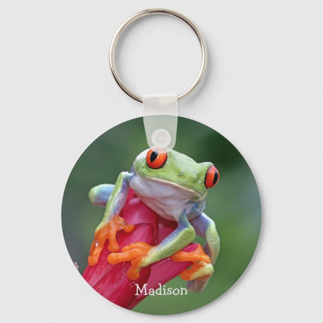 Custom name Frog Keychain (Front)
