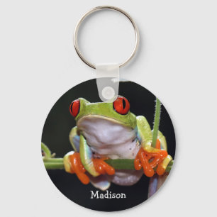 Custom name Frog Keychain