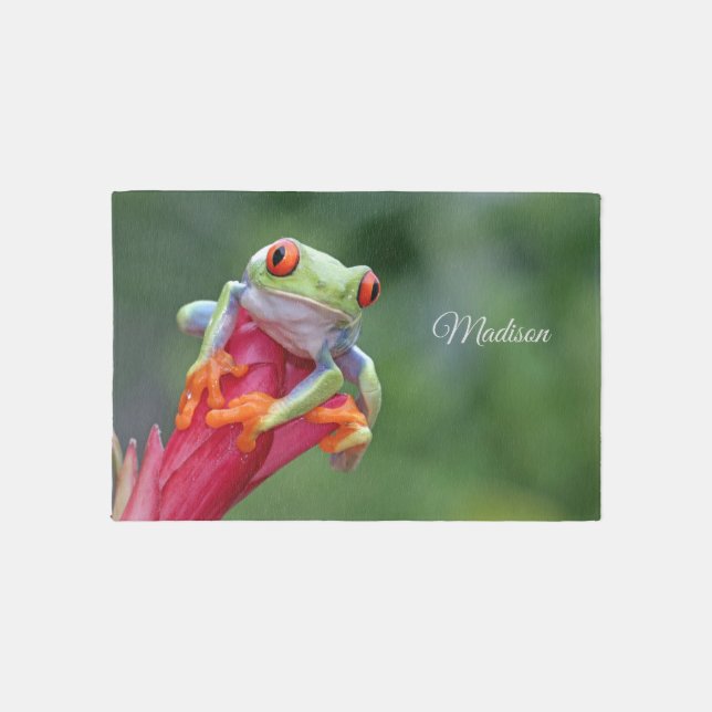 Custom Name Frog Rug (Front)