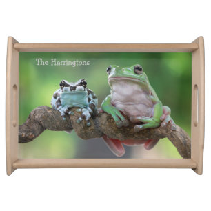 Custom Name Frog Serving Tray