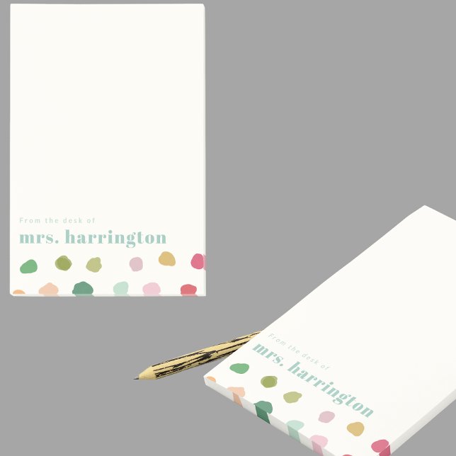 Custom Name Fun Gift for Teachers Stationery Post-it Notes (Creator Uploaded)