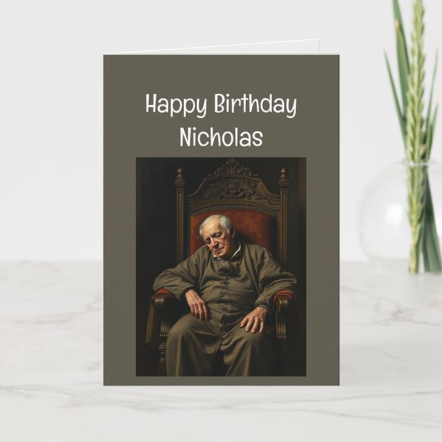 Custom Name Funny Birthday Like Computer Card (Front)