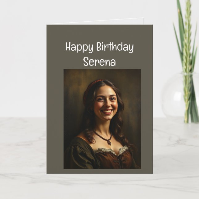 Custom Name Funny Birthday Need new bra Card (Front)