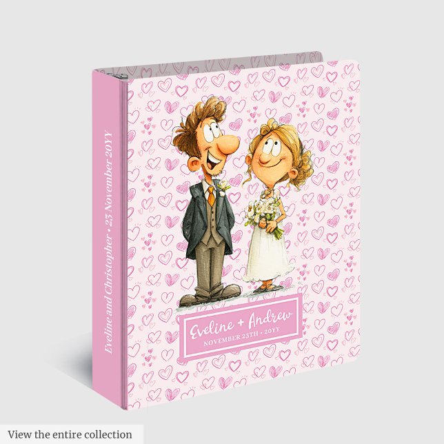 Custom Name Funny Bride Groom Binder Wedding Album (Custom Name Funny Bride Groom Binder Wedding Album)