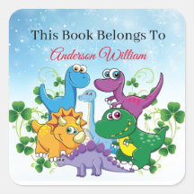 Custom Name Funny Dinosaur, leaves 4th Grade