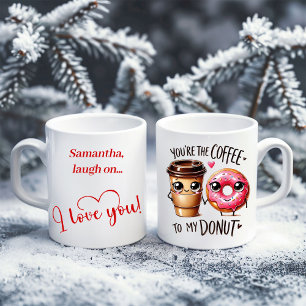 Custom Name Funny Food Mug Gift for Boyfriend